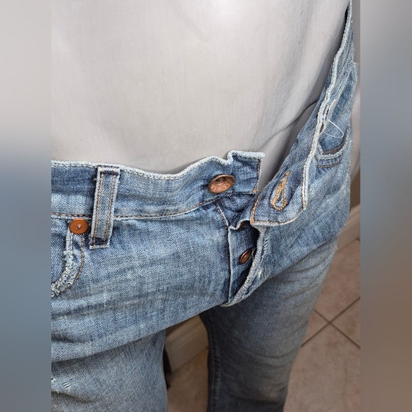 Guess Falcon Low Rise Bootcut Jeans with Vintage Distressing - Picture 8 of 13